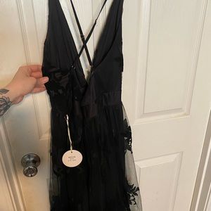 Black formal maxi dress
